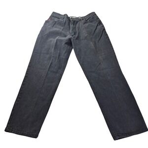 Bugle Boy Jeans Mens 34x30 Faded Black Straight Leg Vintage Denim Pants 90s